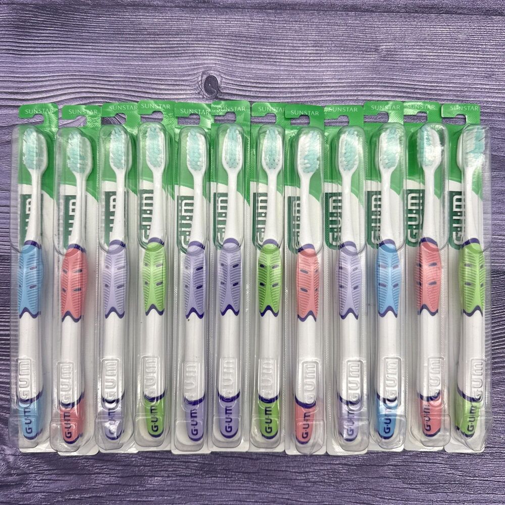 12 GUM #517 Technique Sensitive Care Toothbrush Adult 30 Tufts Compact UltraSoft